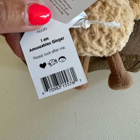 GINGER Jellycat Ginger Stuffed Animal Toy Amuseables New Collectible Toys - Picture 8 of 8